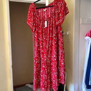 Max Studio red dress 2X